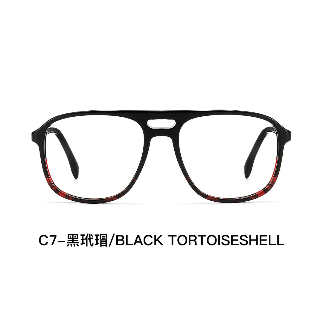 Yimaruili Unisex Full Rim Aviator Acetate Eyeglasses F3311 — view 5 | Yimaruili at FuzWeb