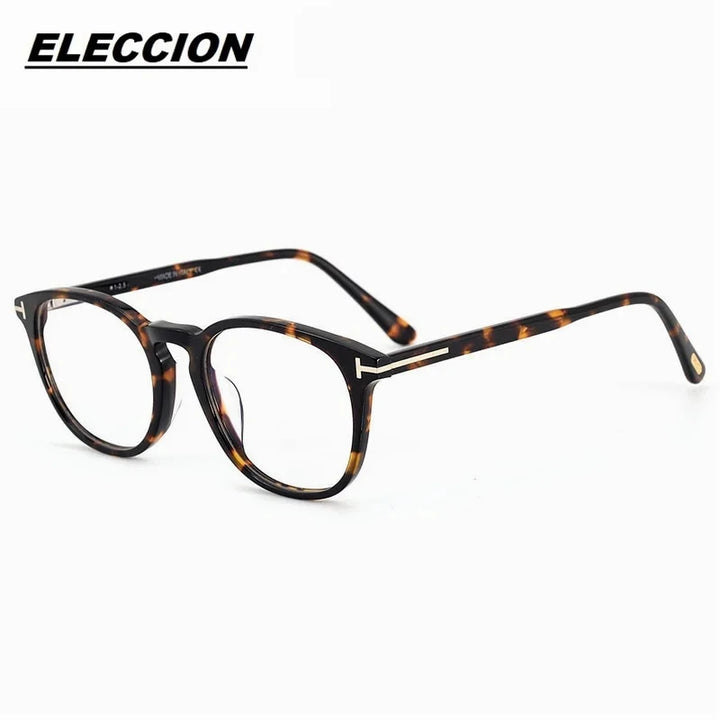 Eleccion Women's Full Rim Square Acetate Eyeglasses 45401