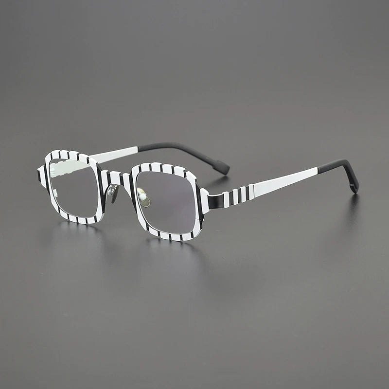 Gatenac Women's Full Rim Square Thick Titanium Eyeglasses G85901