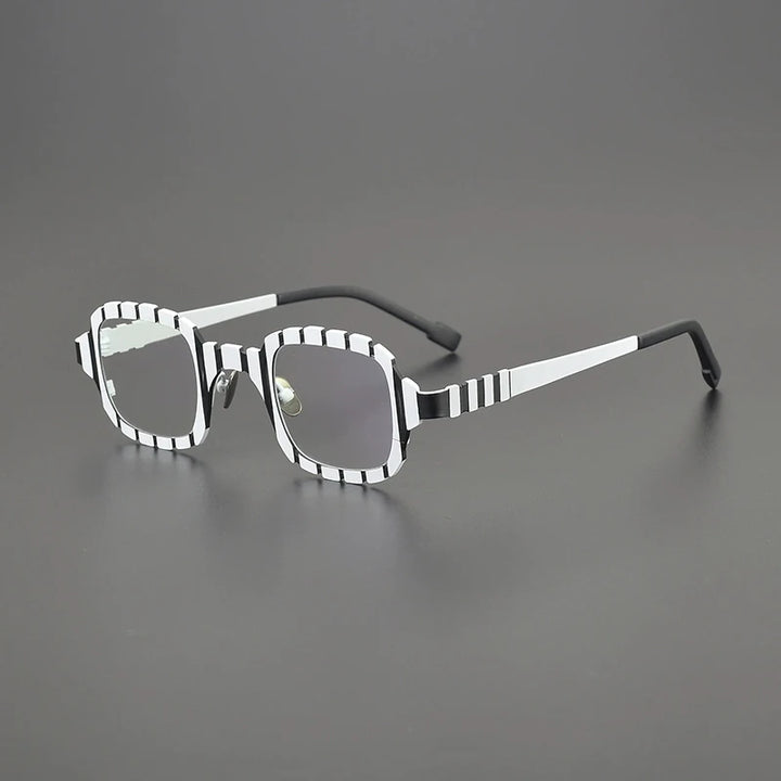 Gatenac Women's Full Rim Square Thick Titanium Eyeglasses G85901