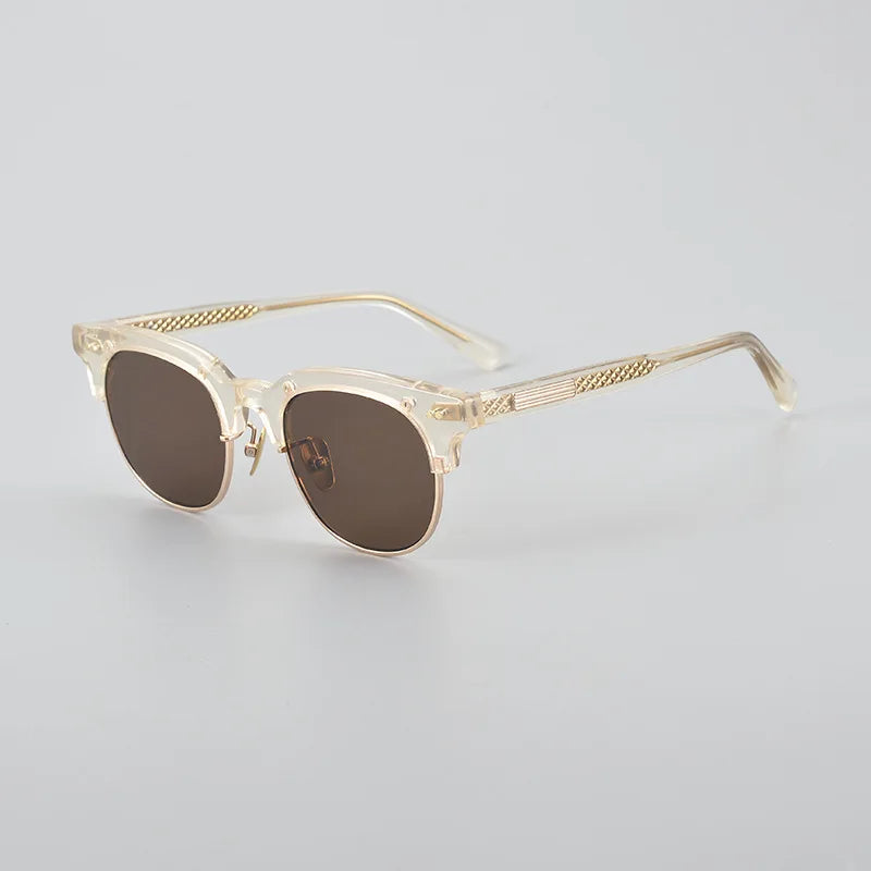 Blackmask Unisex Full Rim Square Acetate Polarized Sunglasses BM-LS015