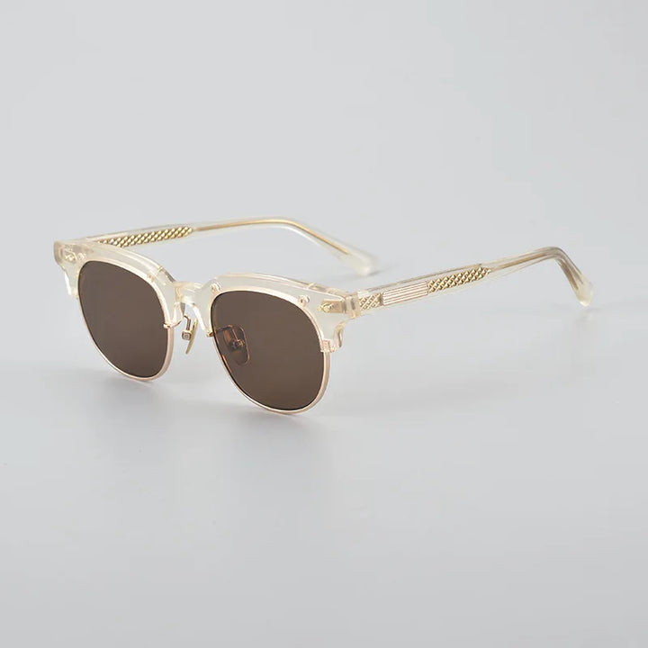 Blackmask Unisex Full Rim Square Acetate Polarized Sunglasses BM-LS015