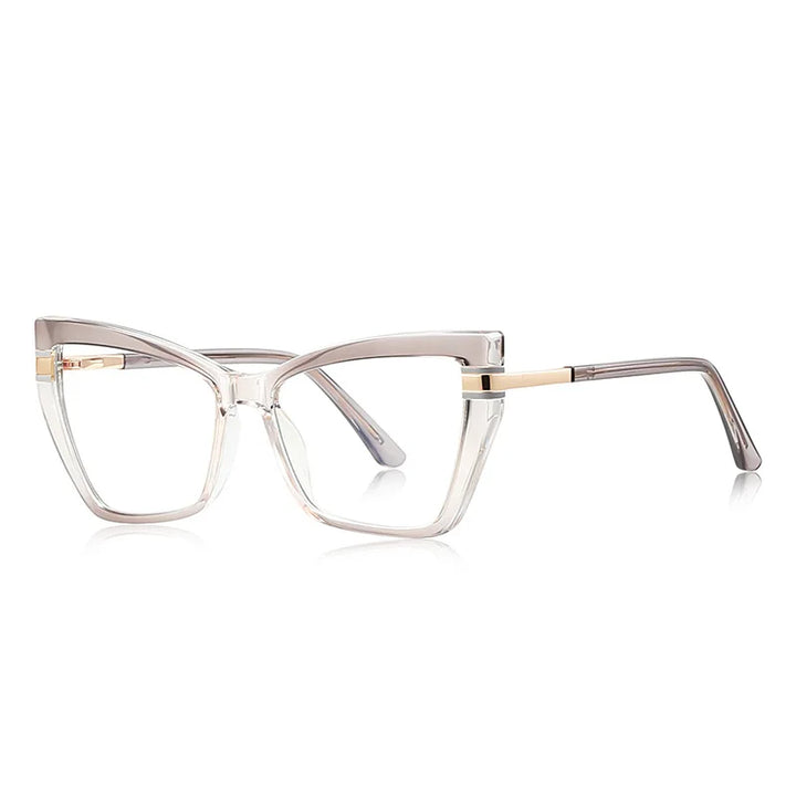 CCspace Women's Full Rim Square Tr 90 Alloy Reading Glasses 802700