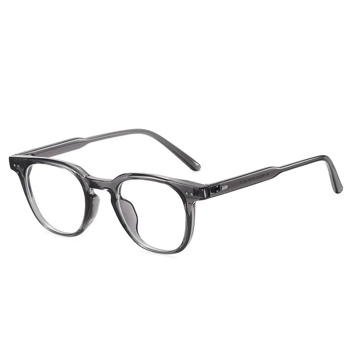 Kocolior Unisex Full Rim Square Tr 90 Acetate Hyperopic Reading Glasses 20221 Reading Glasses Kocolior Gray 0 