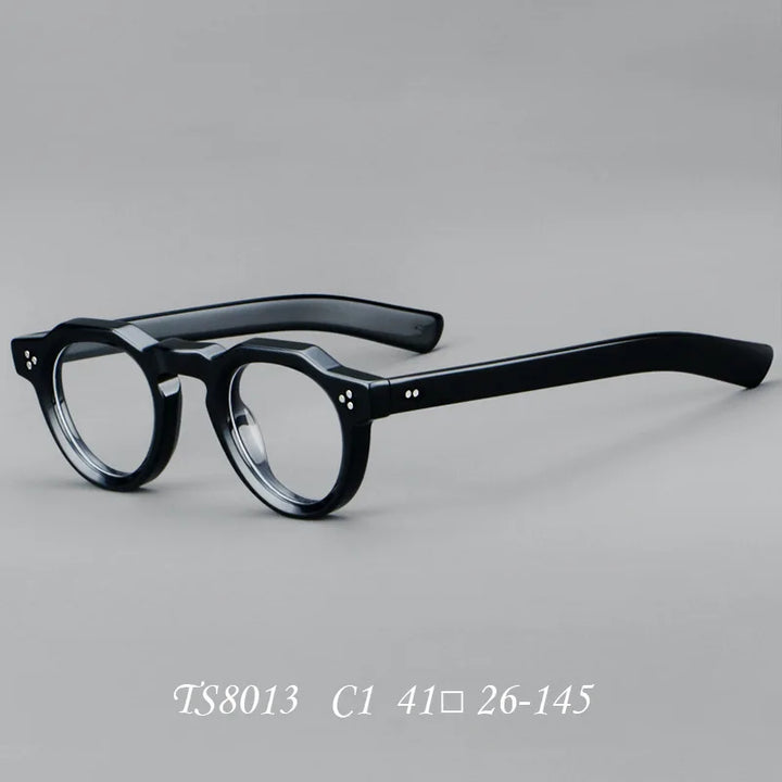Bclear Women's Full Rim Flat Top Round Thick Acetate Eyeglasses 918013