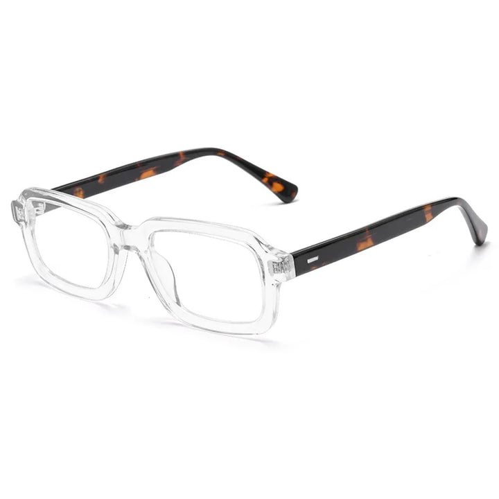 Xbora Unisex Full Rim Brow Line Square Acetate Eyeglasses 711008