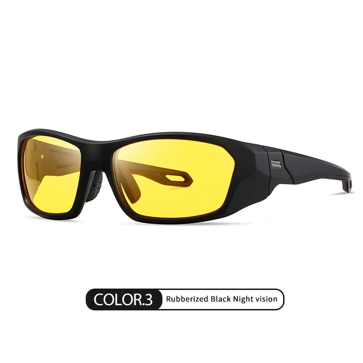 Reven Jate Men's Full Rim Goggle Square Tr 90 Alloy Sunglasses 518201
