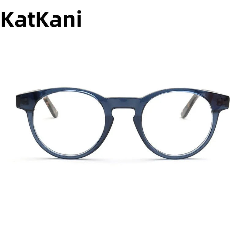 KatKani Unisex Full Rim Round Acetate Eyeglasses 209 Full Rim KatKani Eyeglasses   
