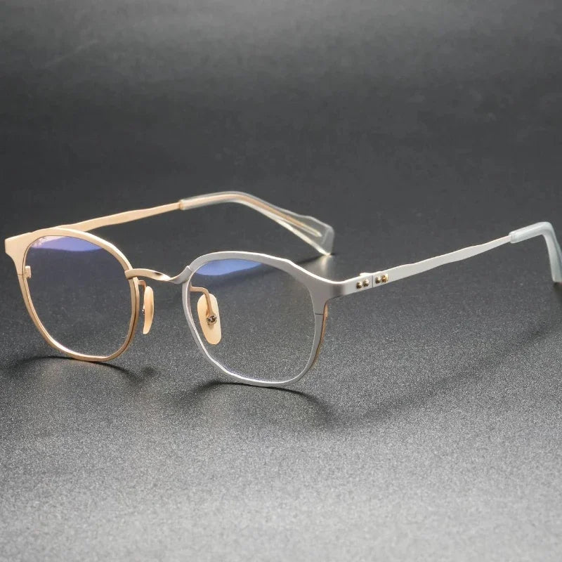 Muzz Women's Full Rim Oval Square Titanium Eyeglassees 370040