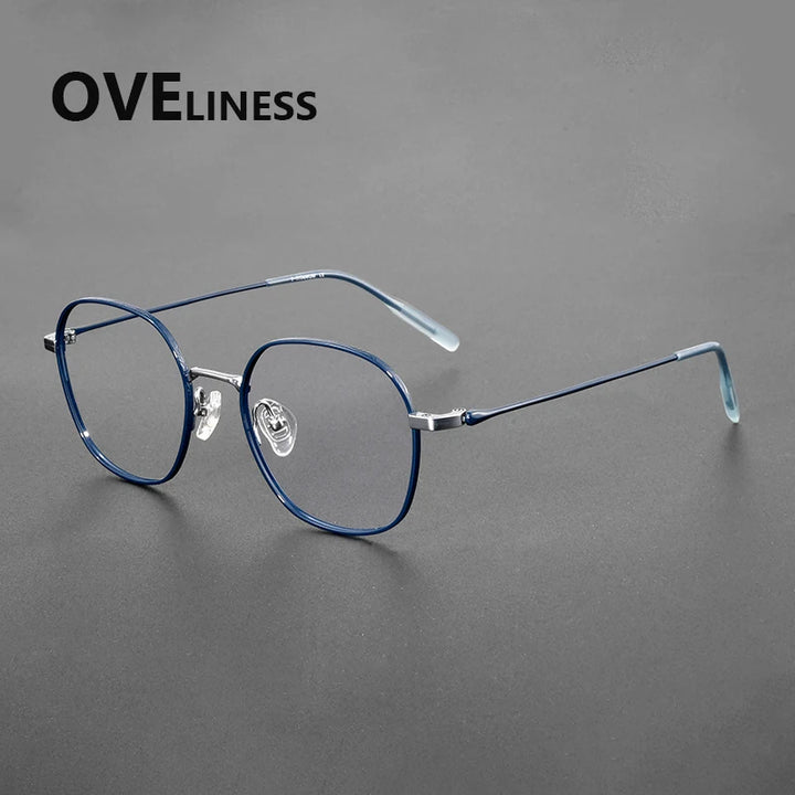 Oveliness Women's Full Rim Polygon Square Titanium Eyeglasses 381028