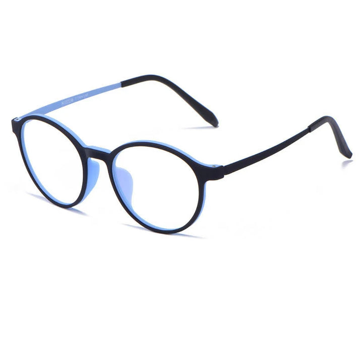 Momoja Women's Full Rim Round Tr 90 Rubber Alloy Eyeglasses 723050