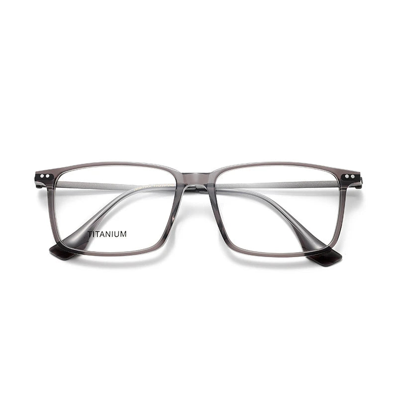 Aror Unisex Full Rim Square Acetate Titanium Eyeglasses 842195