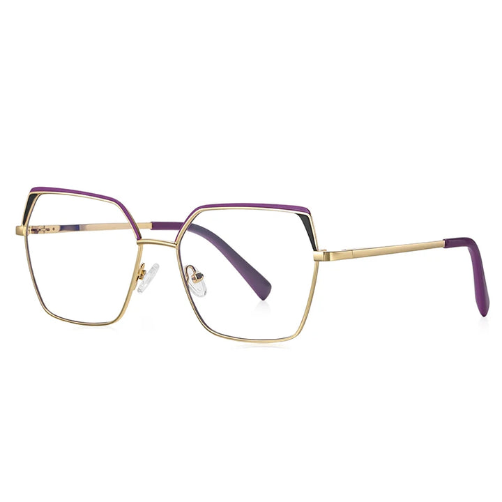 Vicky Women's Full Rim Large Square Alloy Reading Glasses 3102 Reading Glasses Vicky