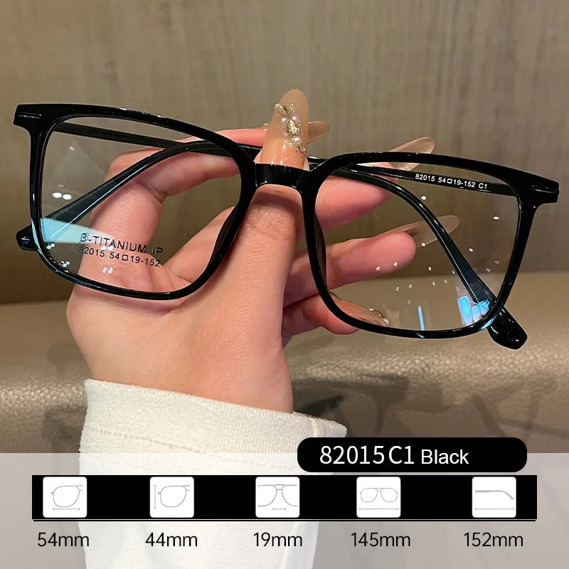 Gmei Women's Full Rim Square Tr 90 Titanium Eyeglasses 82015