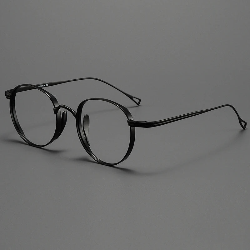 Yimaruili Women's Full Rim Oval Round Titanium Eyeglasses 610519