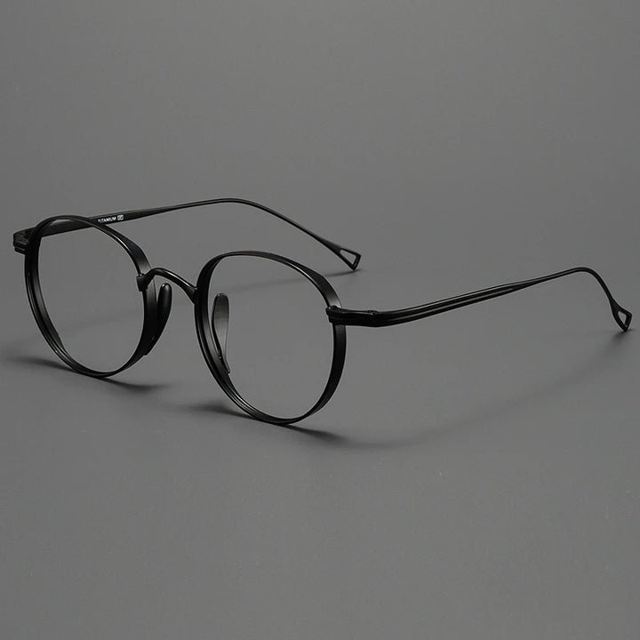 Yimaruili Women's Full Rim Oval Round Titanium Eyeglasses 610519