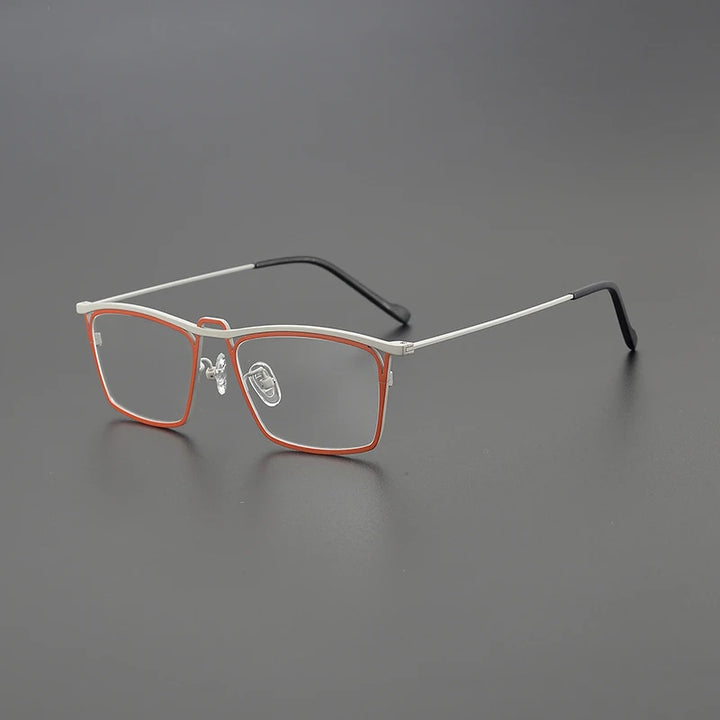 Nobler Unisex Full Rim Square Double Bridge Titanium Eyeglasses 185794