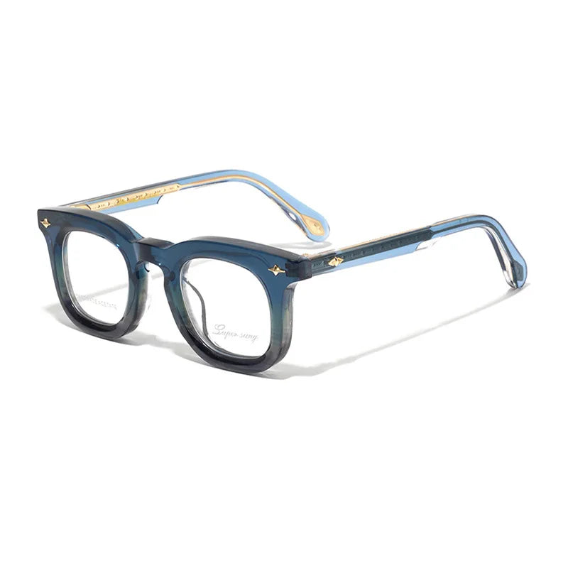 Nobler Unisex Full Rim Square Thick Acetate Eyeglasses 51093
