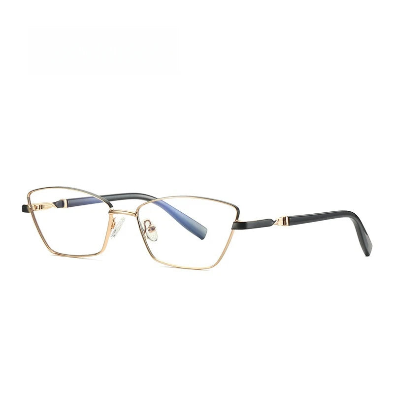 Yimaruili Women's Full Rim Square Cat Eye Alloy Eyeglasses  Y3012 Full Rim Yimaruili Eyeglasses   