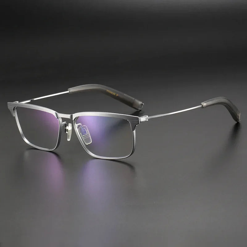 Aror Unisex Full Rim Square Titanium Eyeglasses 247104