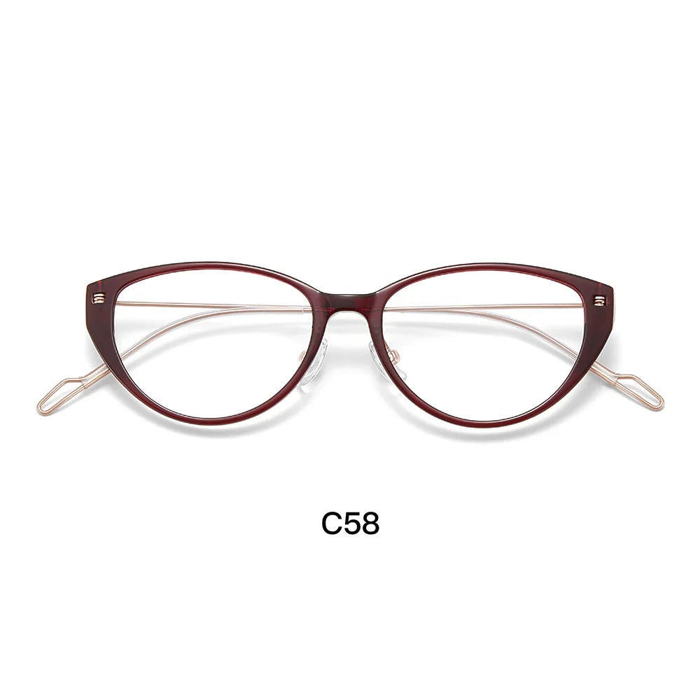 Gmei Optical 1002 women's cat eye TR90 prescription eyeglasses — view 4