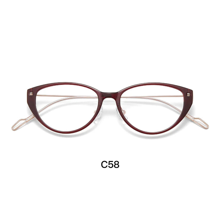 Gmei Optical 1002 women's cat eye TR90 prescription eyeglasses — view 4