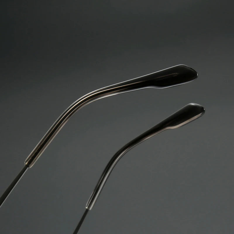 Muzz SH0061 unisex square titanium prescription eyeglasses — view 10