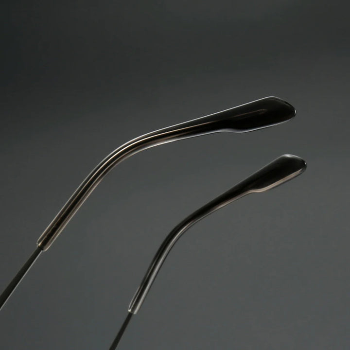 Muzz SH0061 unisex square titanium prescription eyeglasses — view 10