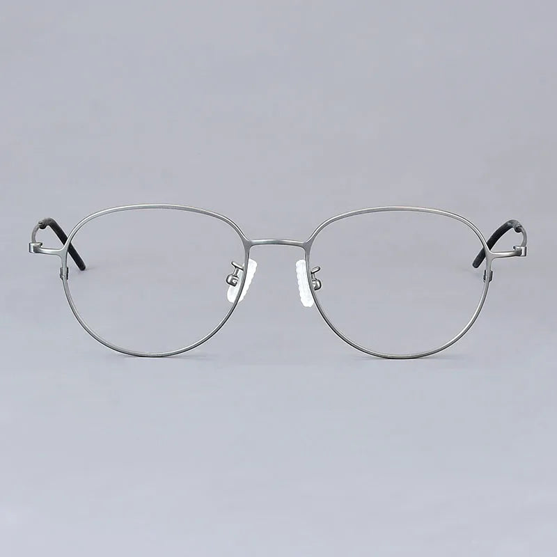 Bobbie Unisex Full Rim Oval Titanium Eyeglasses KMN512
