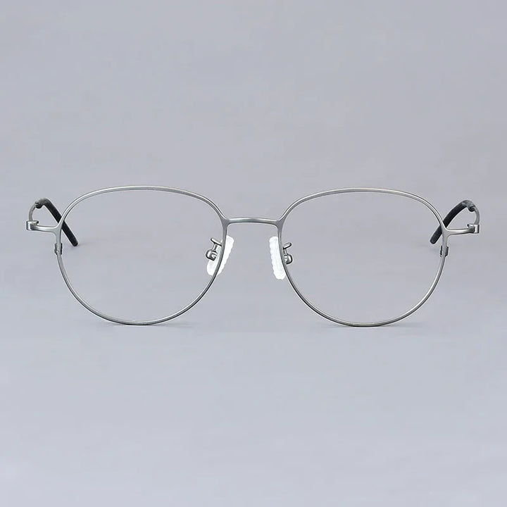 Bobbie Unisex Full Rim Oval Titanium Eyeglasses KMN512