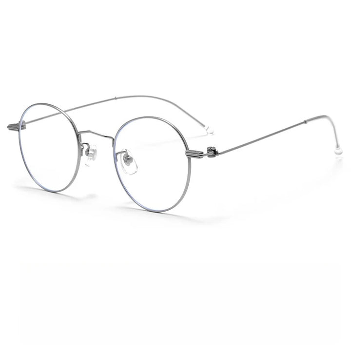 Yimaruili Women's Full Rim Oval Round Titanium Alloy Eyeglasses 47504