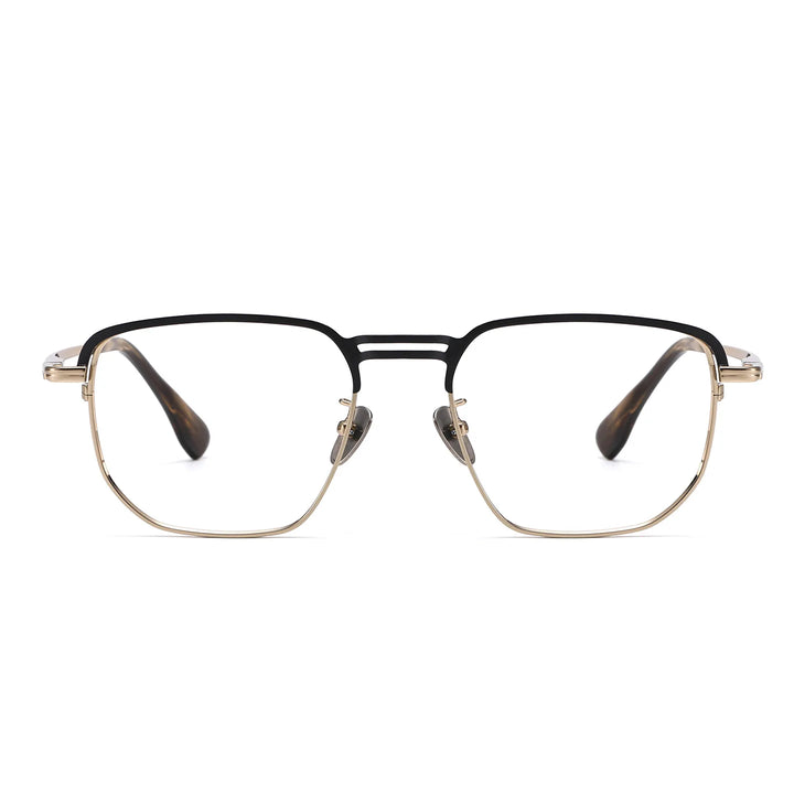 Bclear Unisex Full Rim Square Titanium Eyeglasses SM-DTX-153