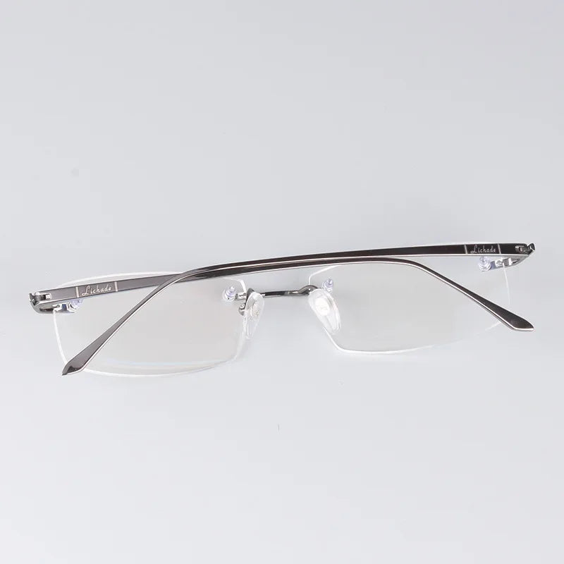 Chashma Ochki Women's Rimless Square Titanium Eyeglasses 6379 Rimless Chashma Ochki   