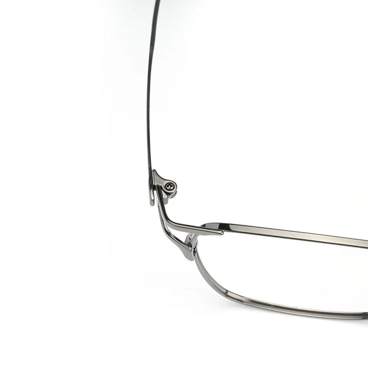 Muzz Unisex Full Rim Square Titanium Eyeglasses 25038 Full Rim Muzz   