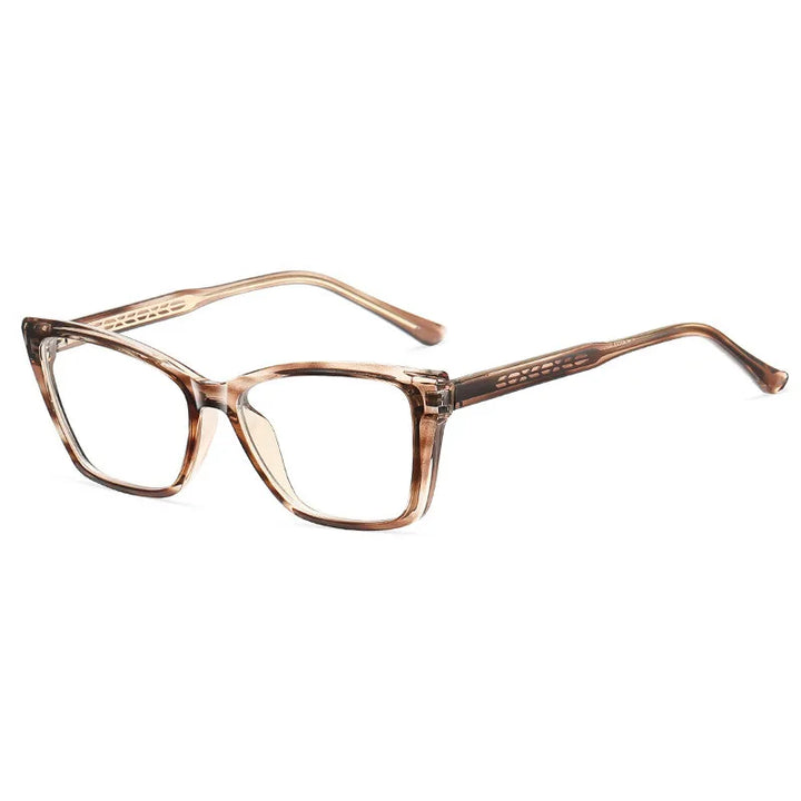 CCspace Women's Full Rim Square Tr 90 Alloy Reading Glasses 311649