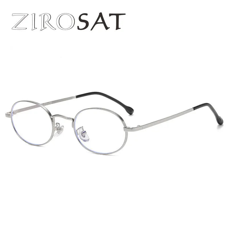 Zirosat Unisex Full Rim Oval Alloy Eyeglasses 98022