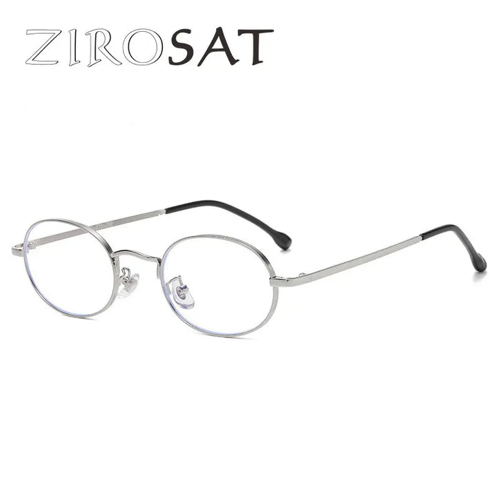 Zirosat Unisex Full Rim Oval Alloy Eyeglasses 98022 Full Rim Zirosat C3