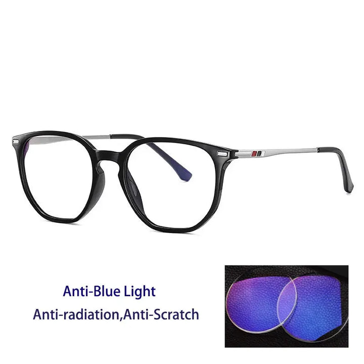 Kocolior 691001 Unisex Full Rim Square Tr 90 Titanium Frames FuzWeb