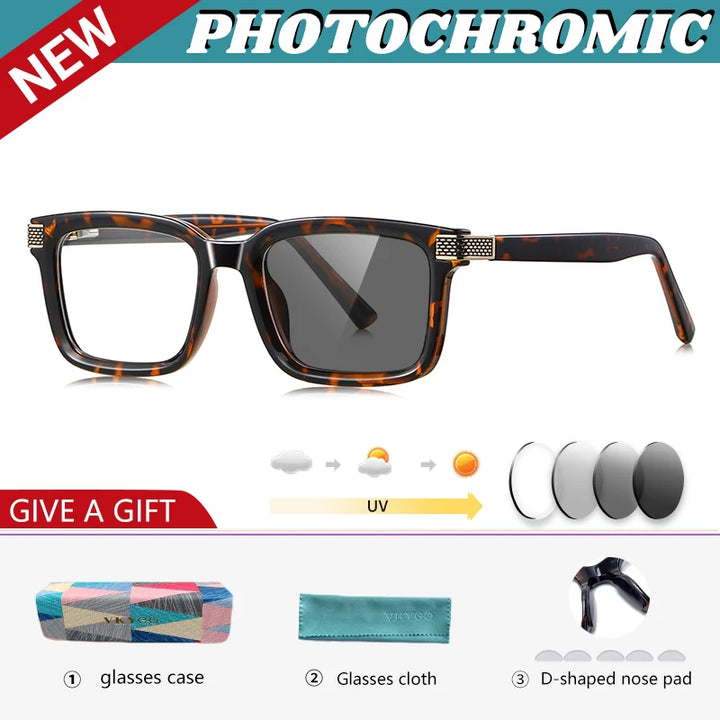 Vicky Unisex Full Rim Square Tr 90 Titanium Reading Glasses 67106