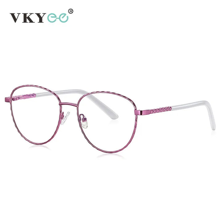 Vicky Women's Full Rim Tr 90 Titanium Round Reading Glasses 3031 Reading Glasses Vicky   