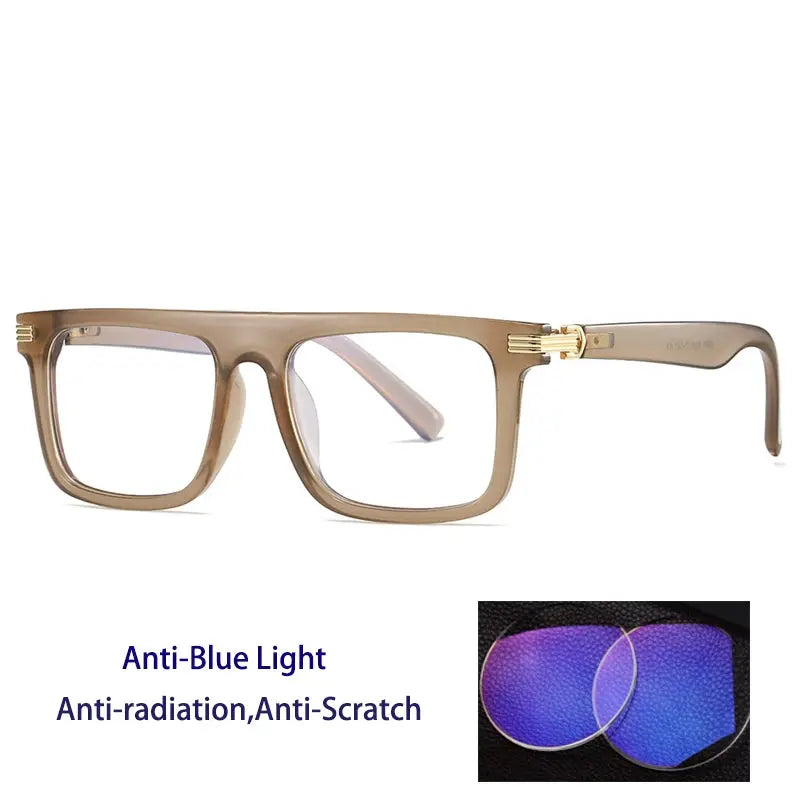 Kocolior 226100 Unisex Full Rim Square Brow Line PC Frames FuzWeb