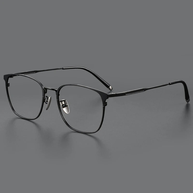 Hdcrafter Unisex Full Rim Square Titanium Eyeglasses 49976