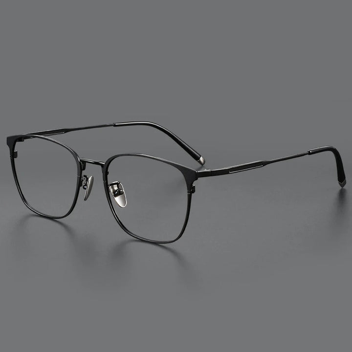 Hdcrafter Unisex Full Rim Square Titanium Eyeglasses 49976