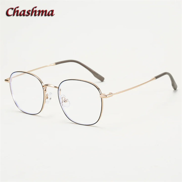 Chashma Ochki Women's Full Rim Oval Square Alloy Eyeglasses 70168