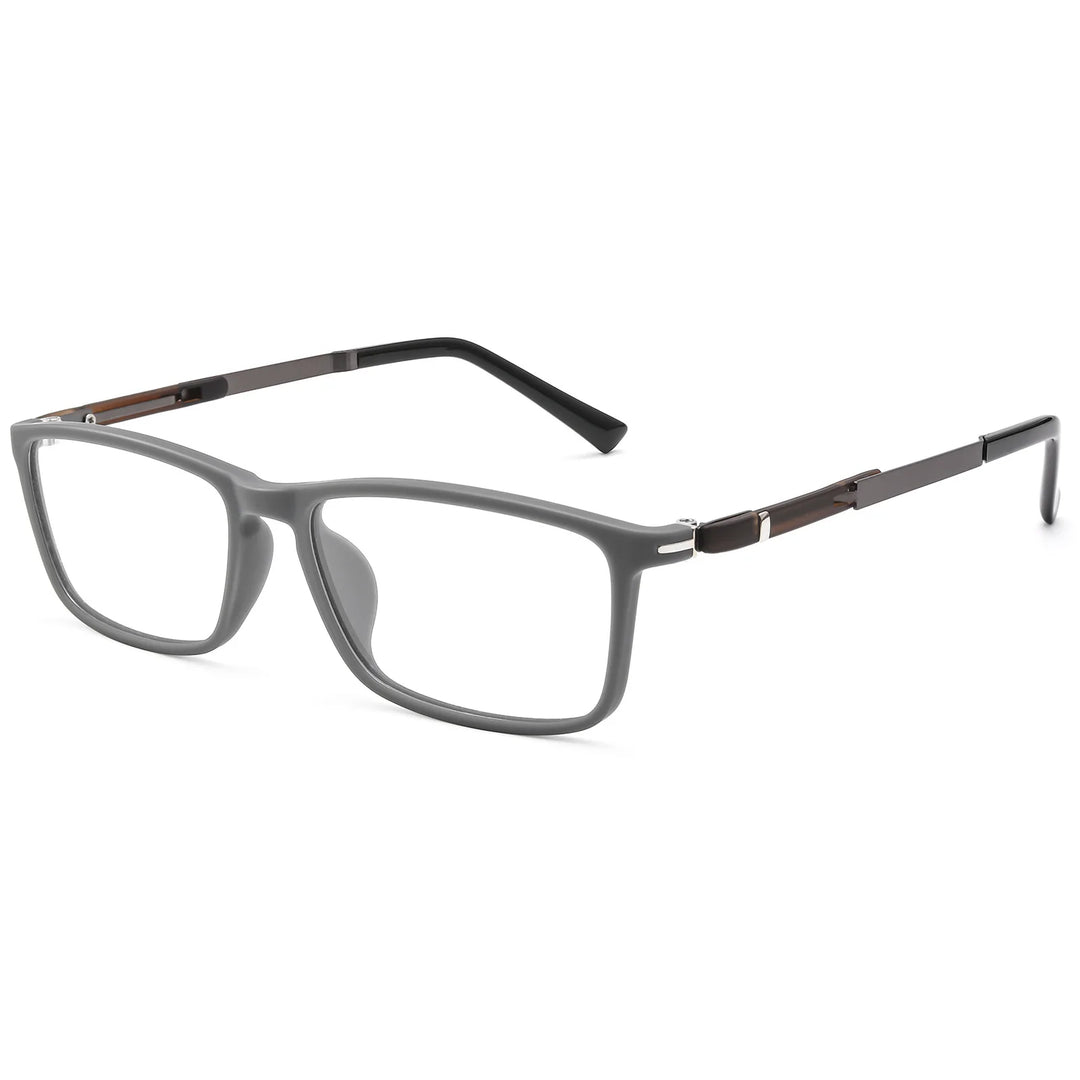 Gmei Optical P9164 unisex square TR-90 titanium prescription eyeglasses