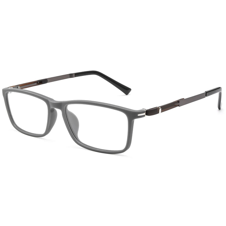 Gmei Optical P9164 unisex square TR-90 titanium prescription eyeglasses
