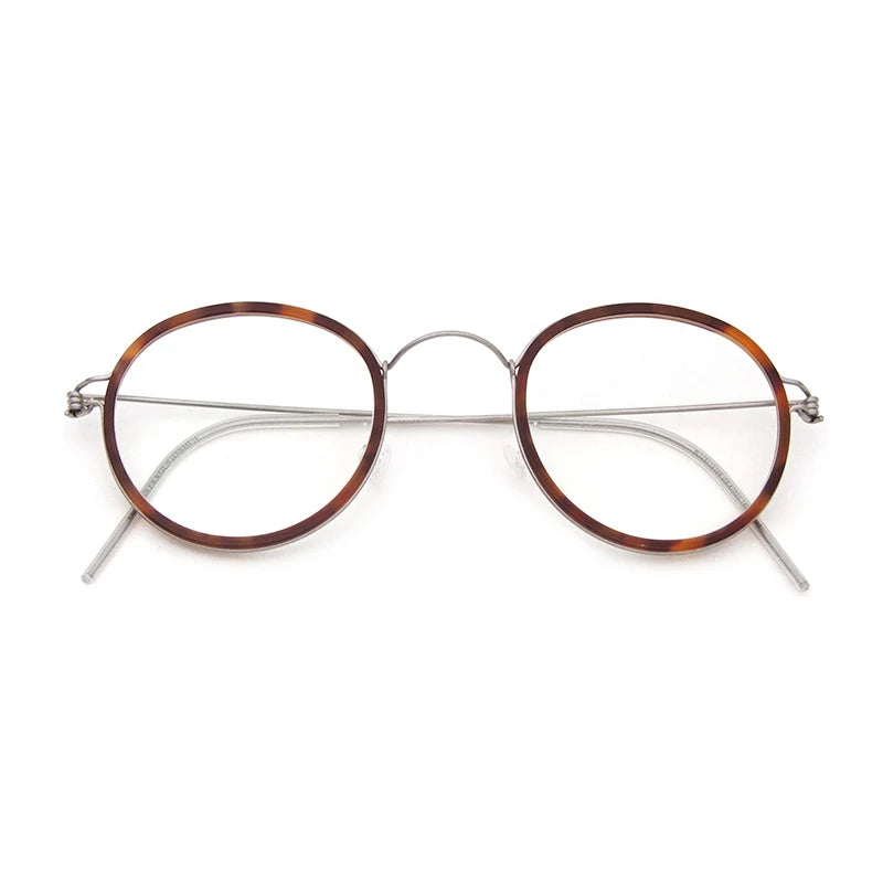 Bobbie Women's Full Rim Round Titanium Acetate Eyeglasses 452250