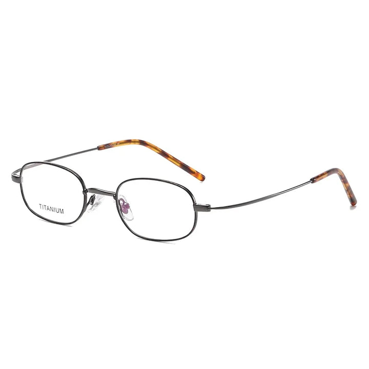 Hdcrafter Unisex Full Rim Oval Square Titanium Eyeglasses 11026