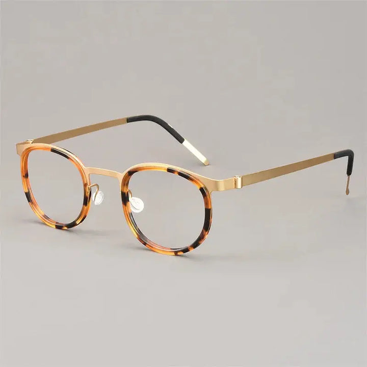 Aimee Full Rim 970400 Unisex Screwless Titanium Round Frames Aimee