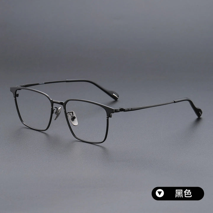 Bclear Unisex Full Rim Square Titanium Eyeglasses SM-70801
